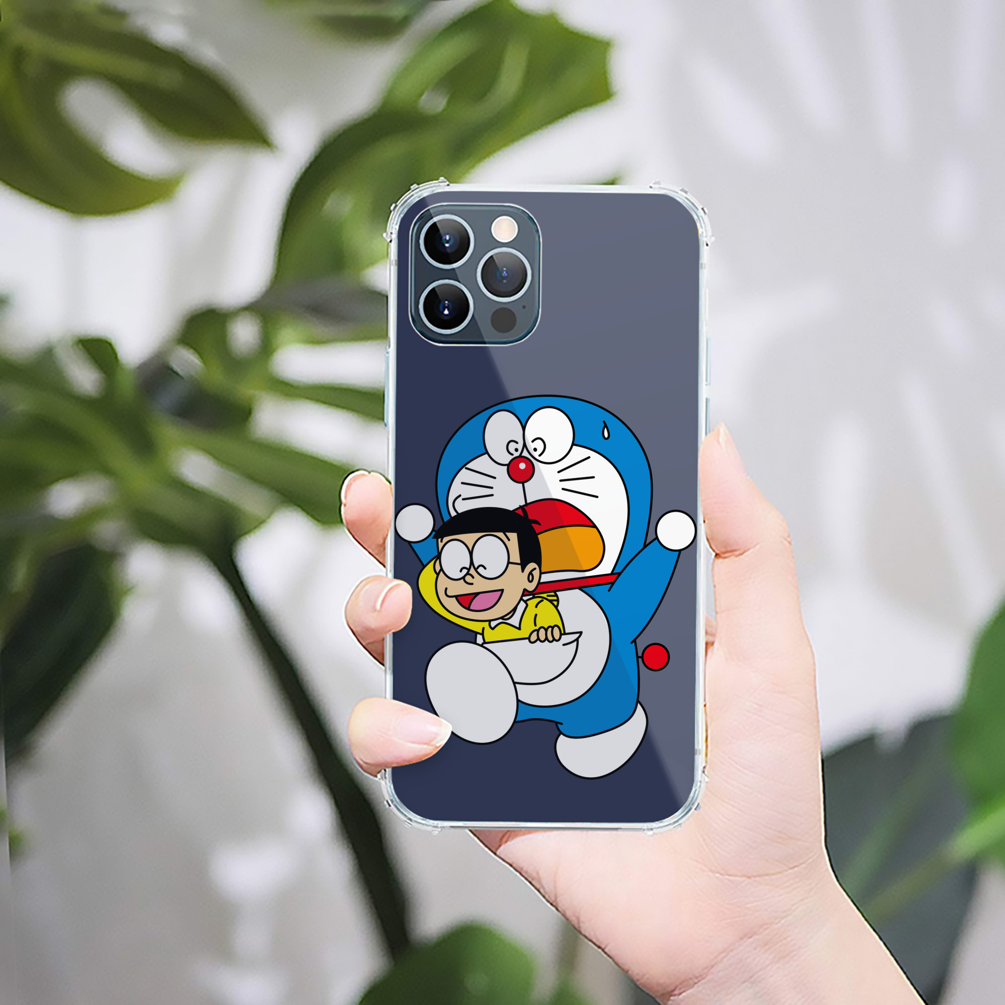（画像用） ドラえもん Doraemon 【iPhone 12シリーズ対応】透明スマホケース（クリアソフトケース）